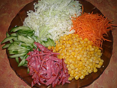 Салат «Огород» с чипсами