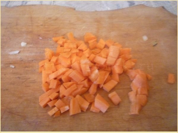 резанная морковь