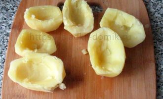 Картошка фаршированная - делаем лодочки из картофеля