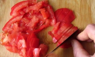 Салат красное море - помидор фото