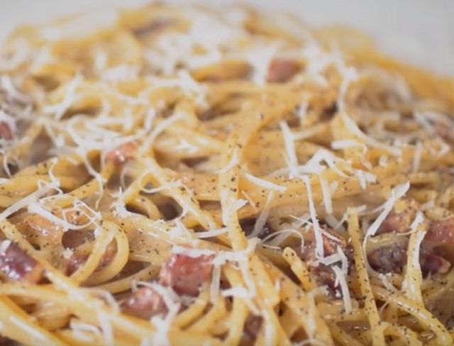 Итальянские спагетти карбонара