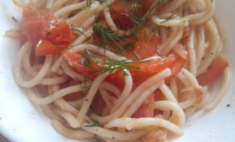 Спагетти с овощами рецепт